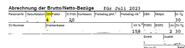 Где указан мой налоговый класс в расчетном листке